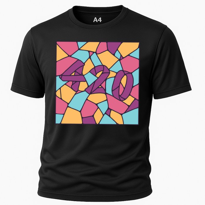 420 Stained Glass Cooling Performance Crew T-Shirt