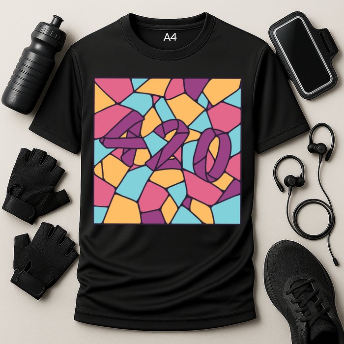 420 Stained Glass Cooling Performance Crew T-Shirt