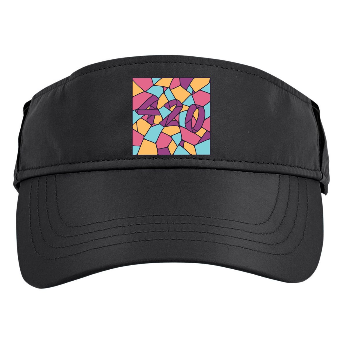 420 Stained Glass Adult Drive Performance Visor