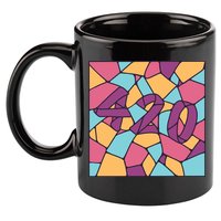 420 Stained Glass 11oz C Handle Ceramic Mug