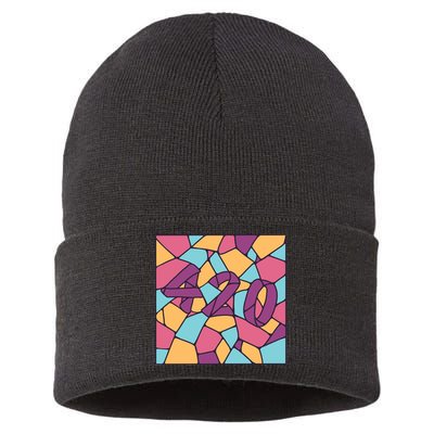 420 Stained Glass Sustainable Knit Beanie