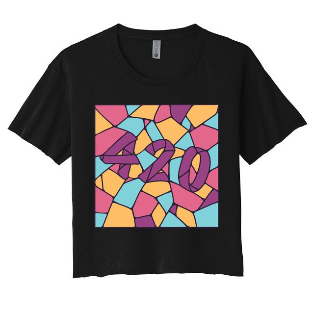 420 Stained Glass Crop Top