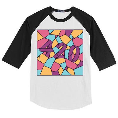 420 Stained Glass Kids Colorblock Raglan Jersey