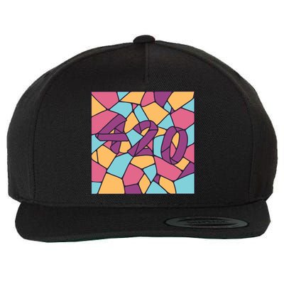 420 Stained Glass Wool Snapback Cap