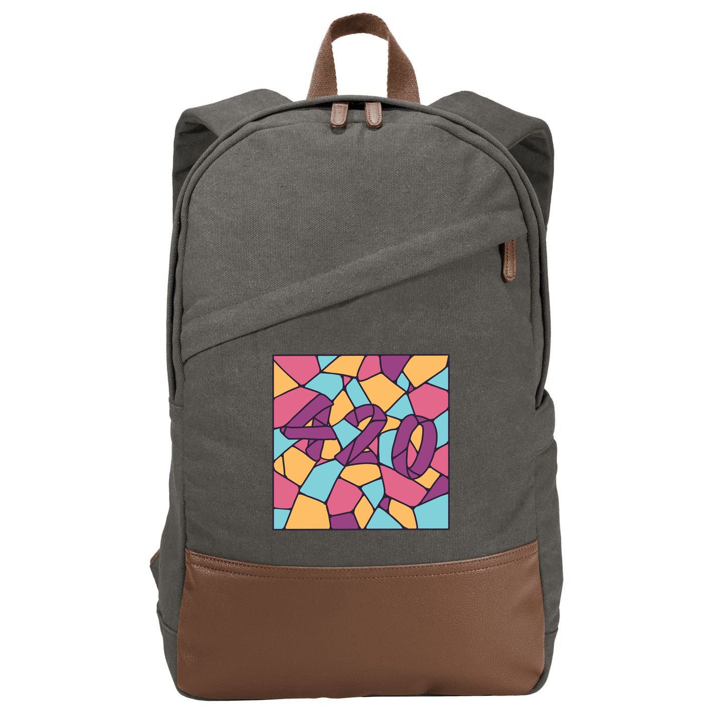 420 Stained Glass Cotton Canvas Backpack
