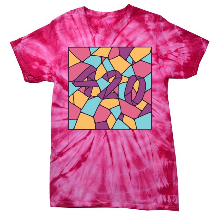 420 Stained Glass Tie-Dye T-Shirt