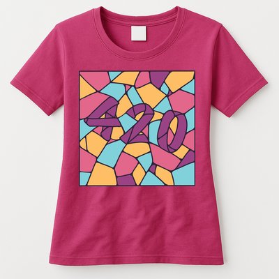 420 Stained Glass Womens T-Shirt