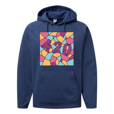 420 Stained Glass Performance Fleece Hoodie