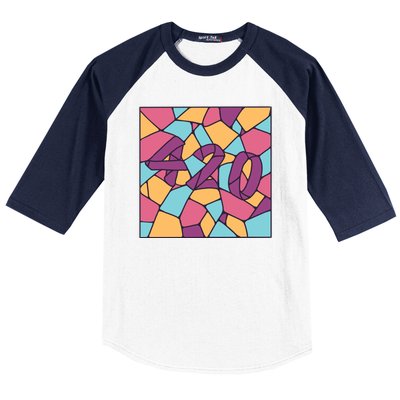 420 Stained Glass Baseball Sleeve Shirt