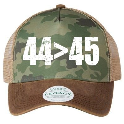 44 > 45 44th President is Greater Than The 45th  Legacy Tie Dye Trucker Hat
