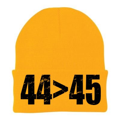 44 > 45 44th President is Greater Than The 45th  Knit Cap Winter Beanie