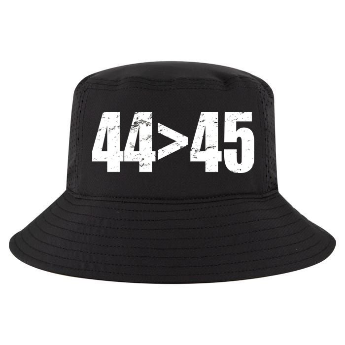 44 > 45 44th President is Greater Than The 45th  Cool Comfort Performance Bucket Hat