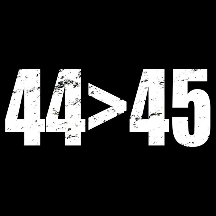 44 > 45 44th President is Greater Than The 45th  Drawstring Bag