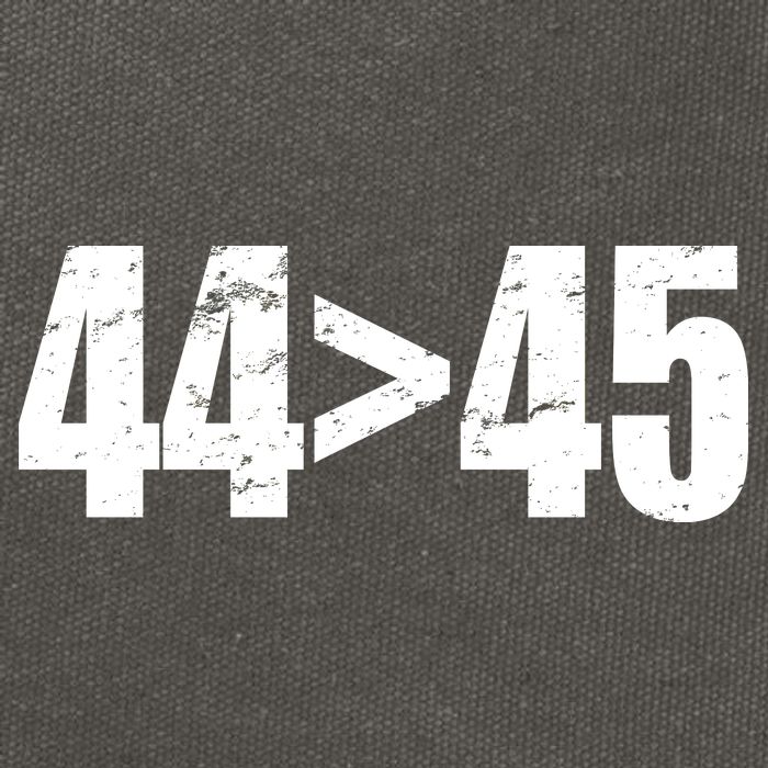 44 > 45 44th President is Greater Than The 45th  Cotton Canvas Backpack