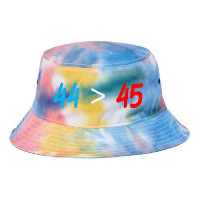 44 > 45 Red White Blue 44th President is Greater Than 45 Tie Dye Newport Bucket Hat