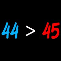 44 > 45 Red White Blue 44th President is Greater Than 45 City Backpack
