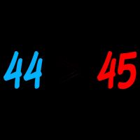 44 > 45 Red White Blue 44th President is Greater Than 45 Mug