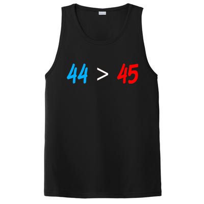 44 > 45 Red White Blue 44th President is Greater Than 45 PosiCharge Competitor Tank