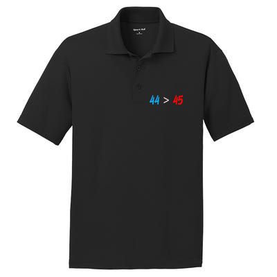 44 > 45 Red White Blue 44th President is Greater Than 45 PosiCharge RacerMesh Polo