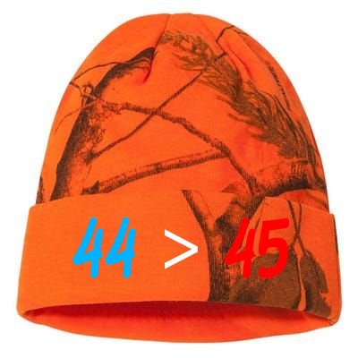 44 > 45 Red White Blue 44th President is Greater Than 45 Kati Licensed 12" Camo Beanie