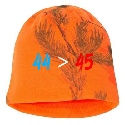 44 > 45 Red White Blue 44th President is Greater Than 45 Kati - Camo Knit Beanie