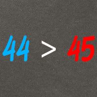 44 > 45 Red White Blue 44th President is Greater Than 45 Cotton Canvas Backpack