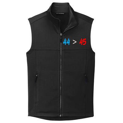 44 > 45 Red White Blue 44th President is Greater Than 45 Collective Smooth Fleece Vest