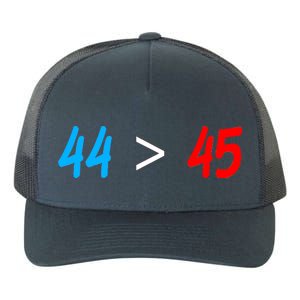 44 > 45 Red White Blue 44th President is Greater Than 45 Yupoong Adult 5-Panel Trucker Hat