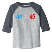 44 > 45 Red White Blue 44th President is Greater Than 45 Toddler Fine Jersey T-Shirt