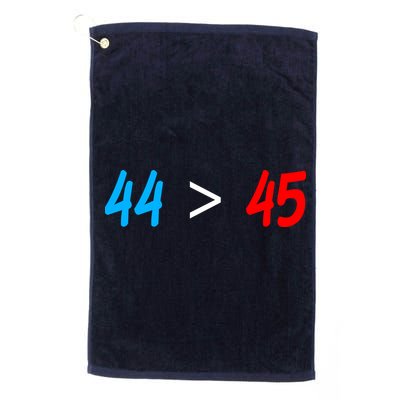 44 > 45 Red White Blue 44th President is Greater Than 45 Golf Towel
