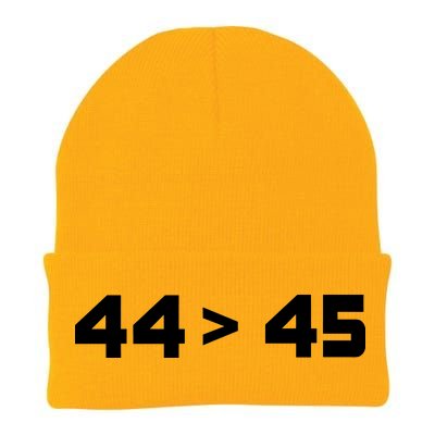 44 > 45 The 44th President is Greater Than 45th Knit Cap Winter Beanie