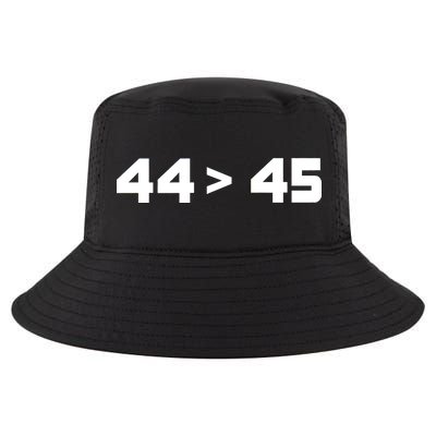 44 > 45 The 44th President is Greater Than 45th Cool Comfort Performance Bucket Hat