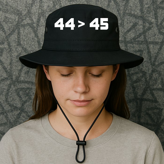 44 > 45 The 44th President is Greater Than 45th Bucket Hat