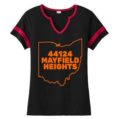 44124 Mayfield Heights Cleveland Ohio Ladies Halftime Notch Neck Tee