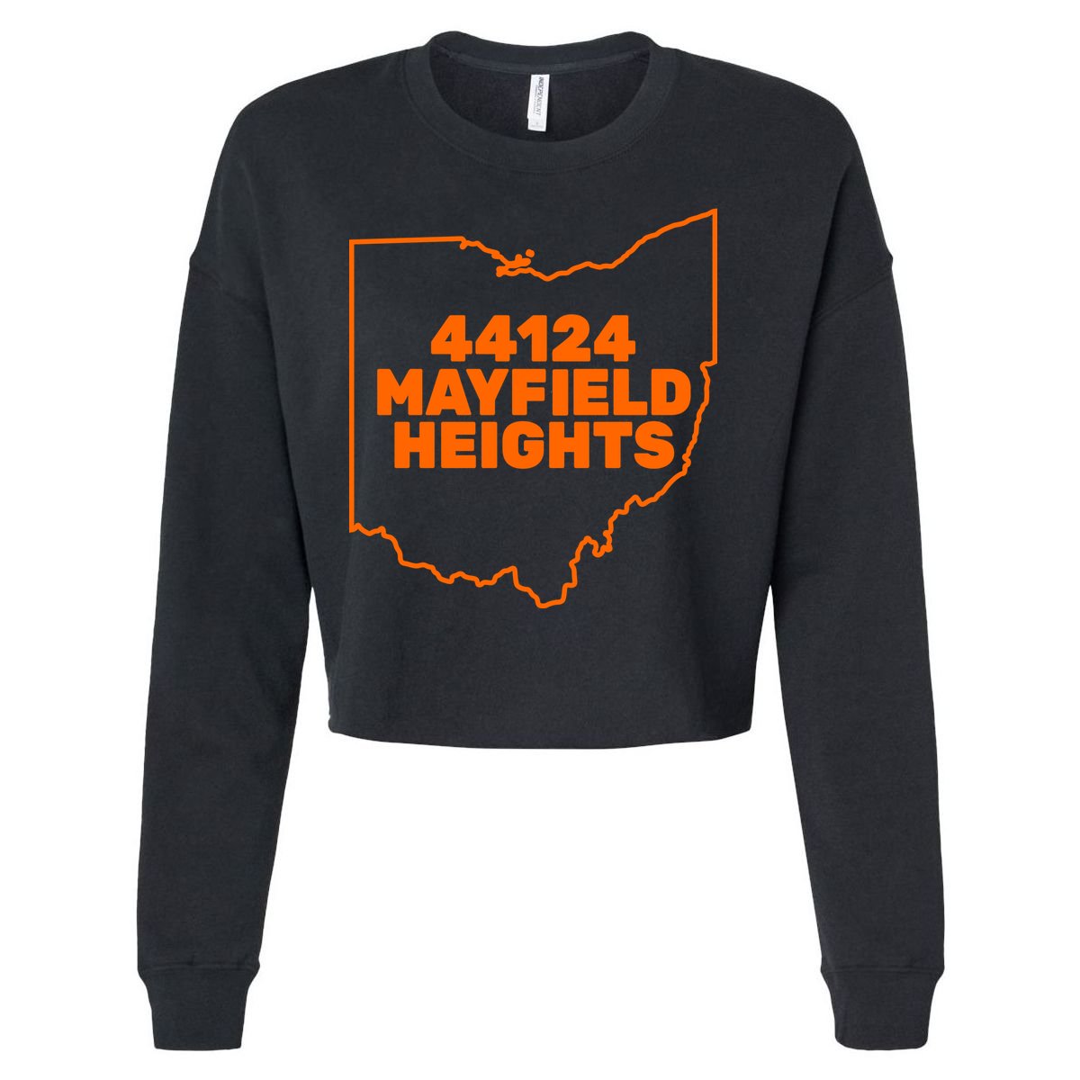 44124 Mayfield Heights Cleveland Ohio Cropped Pullover Crew