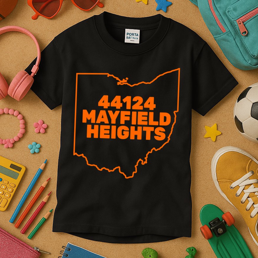 44124 Mayfield Heights Cleveland Ohio Kids T-Shirt