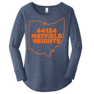 44124 Mayfield Heights Cleveland Ohio Women's Perfect Tri Tunic Long Sleeve Shirt