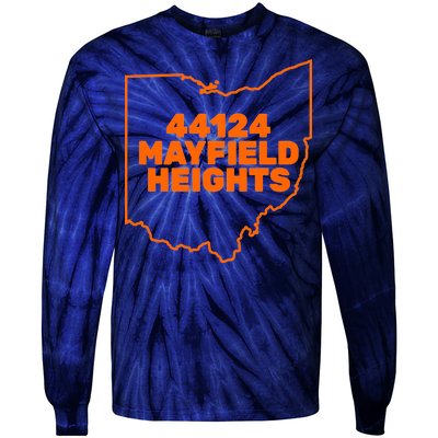 44124 Mayfield Heights Cleveland Ohio Tie-Dye Long Sleeve Shirt