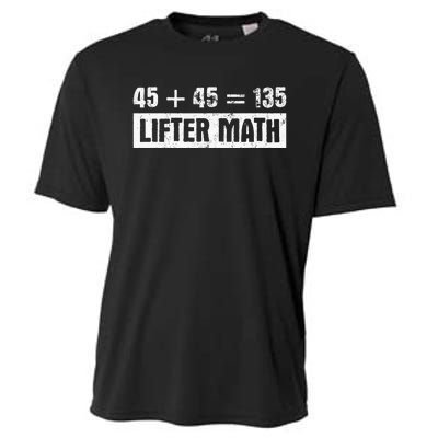 45 45 135 Lifter Math Powerlifting Cooling Performance Crew T-Shirt