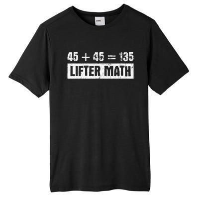 45 45 135 Lifter Math Powerlifting Tall Fusion ChromaSoft Performance T-Shirt