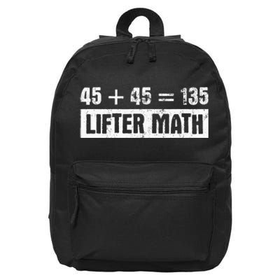 45 45 135 Lifter Math Powerlifting 16 in Basic Backpack