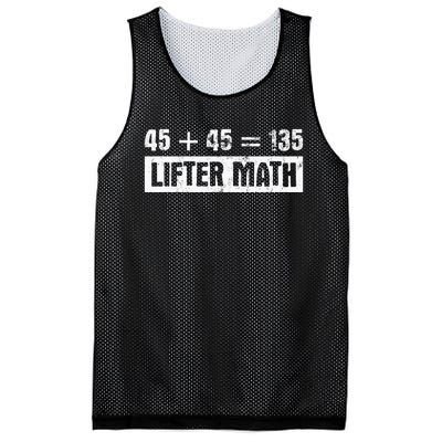 45 45 135 Lifter Math Powerlifting Mesh Reversible Basketball Jersey Tank