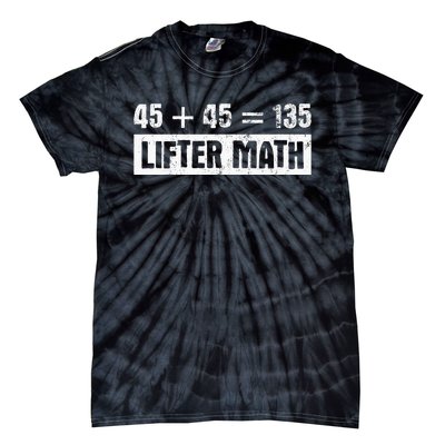 45 45 135 Lifter Math Powerlifting Tie-Dye T-Shirt