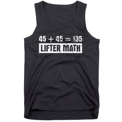 45 45 135 Lifter Math Powerlifting Tank Top