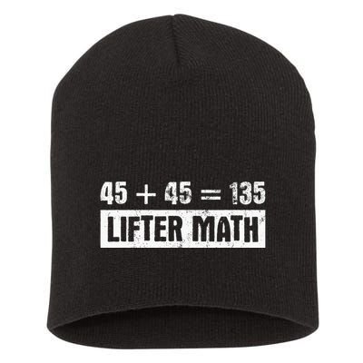 45 45 135 Lifter Math Powerlifting Short Acrylic Beanie