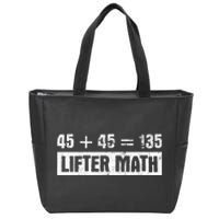 45 45 135 Lifter Math Powerlifting Zip Tote Bag