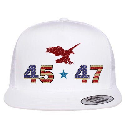 45 47 Flat Bill Trucker Hat