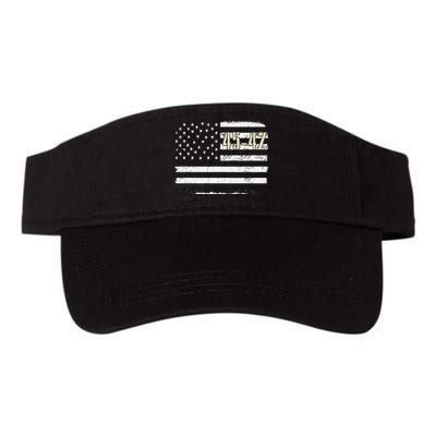 45 47 4547 Vintage American Flag Pro Trump 2024 I'll Be Back Valucap Bio-Washed Visor