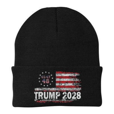 45 47 48 Donald Trump 2028 American Flag Election Vintage Beanie