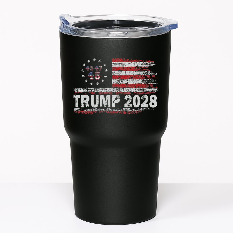 45 47 48 Donald Trump 2028 American Flag Election Vintage Tumbler